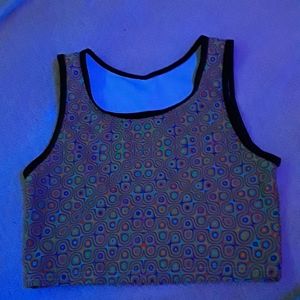 Kevin psychedelik crop top